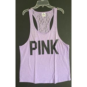 Victoria’s Secret PINK Racerback Tee with Lace